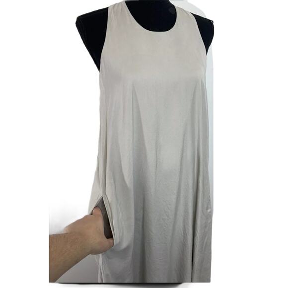 NEW James Perse Los Angeles Silver Tank‎ Midi Dress Size 1 MSRP $400 - Picture 3 of 7